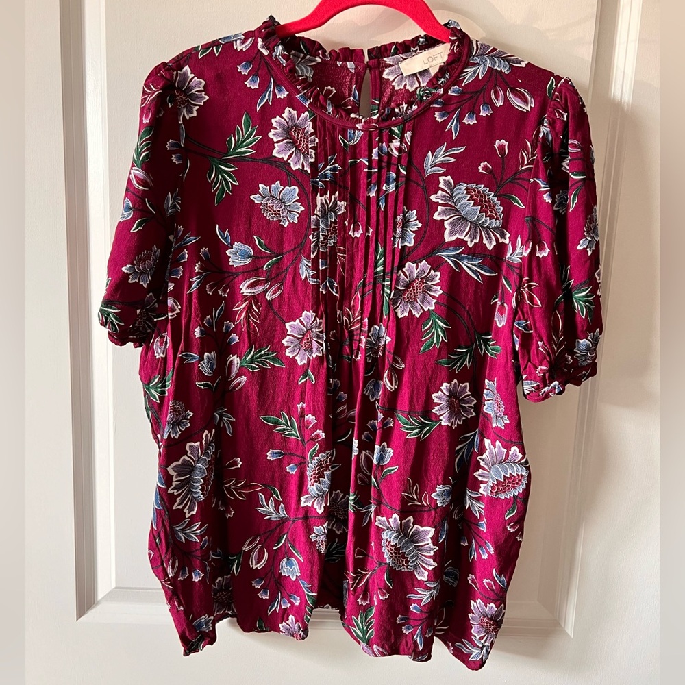 LOFT Floral Blouse